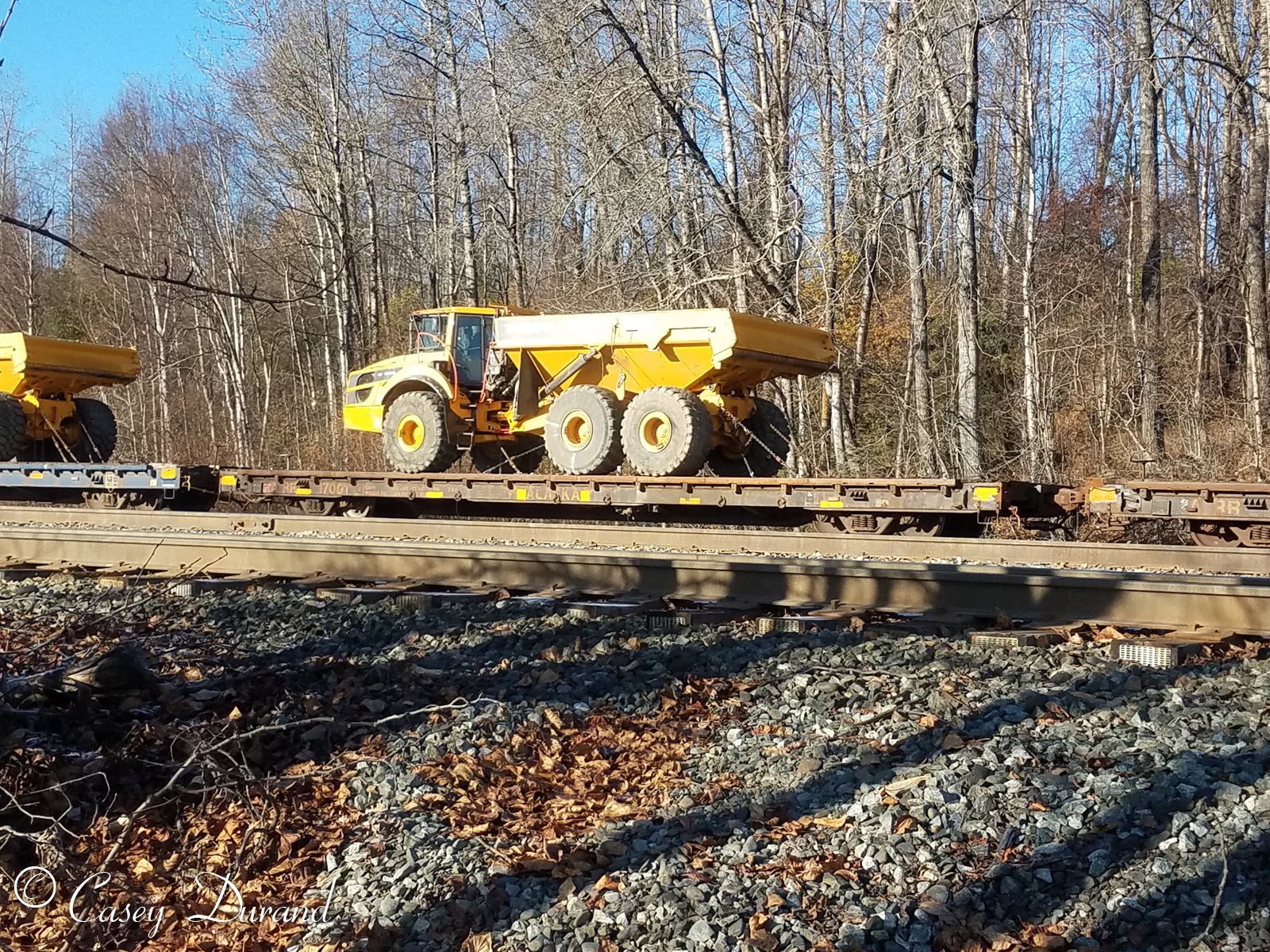 Centerbeam flatcar