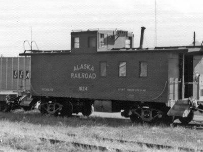 Caboose #1024, Fairbanks, Aug. 17, 1973