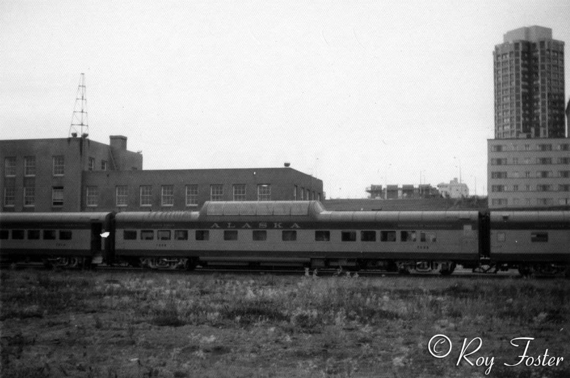 7008 ARR on #6 to Fairbanks. 11 Sep 1973