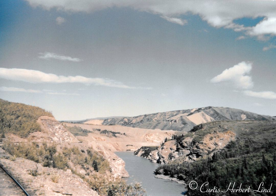 Going north in Healy Canyon just south of Moody tunnel MP352. 