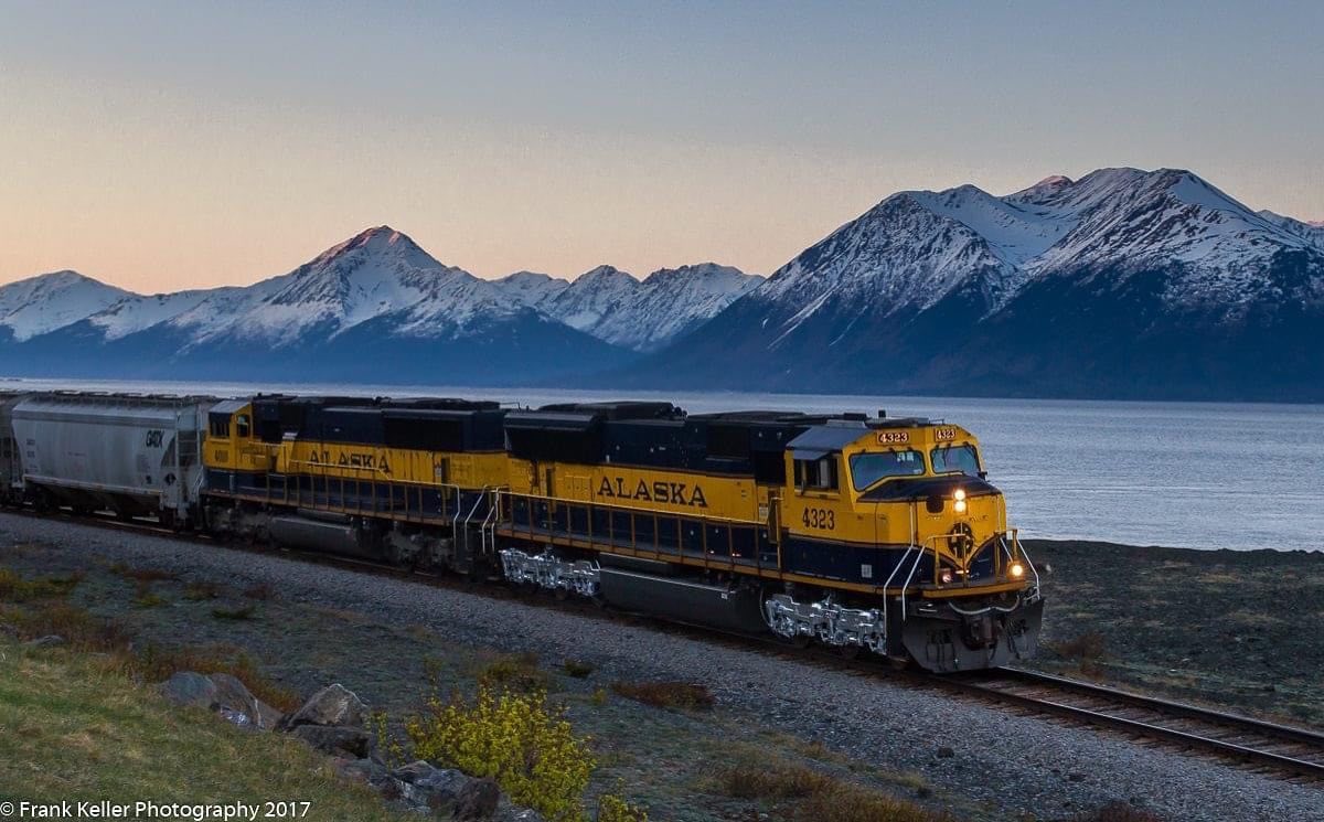 The Whittier Turn at Beluga at dusk