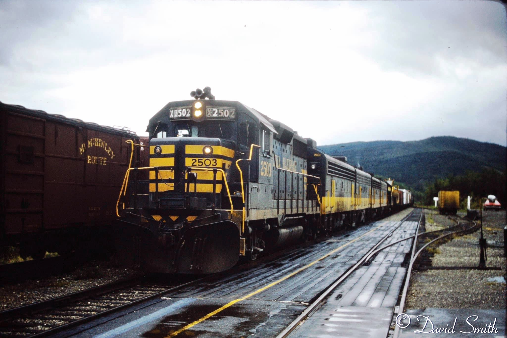 Northbound Extra freight in the siding at McKinley Park