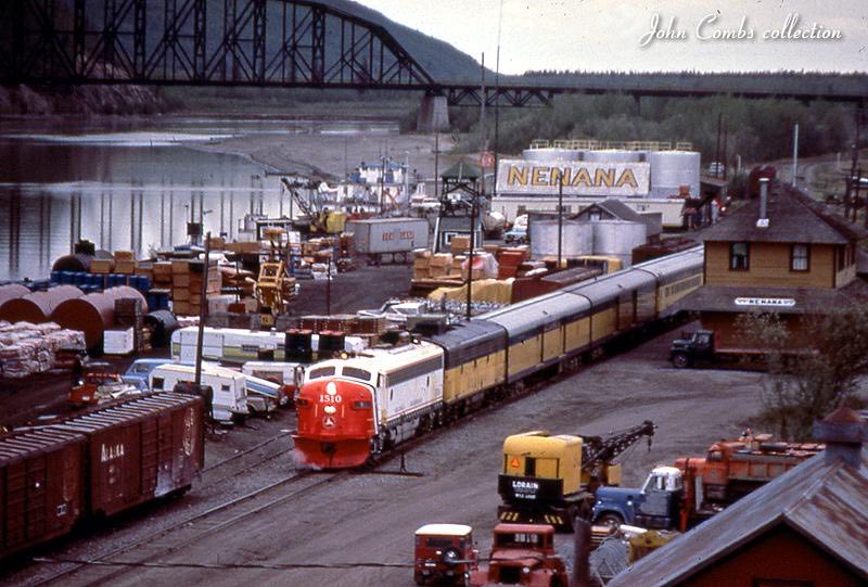 No. 1510 in a very busy Nenana Yard, May 29, 1978.