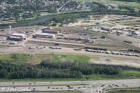 Aerial view of the yard