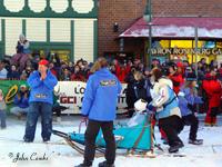 Musher leaves the starting line