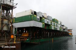 Barge unloading