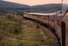 Passenger train southbound from Fairbanks at Ester (circa 1973)